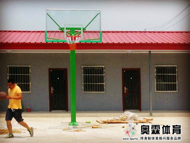 方管固定式篮球架